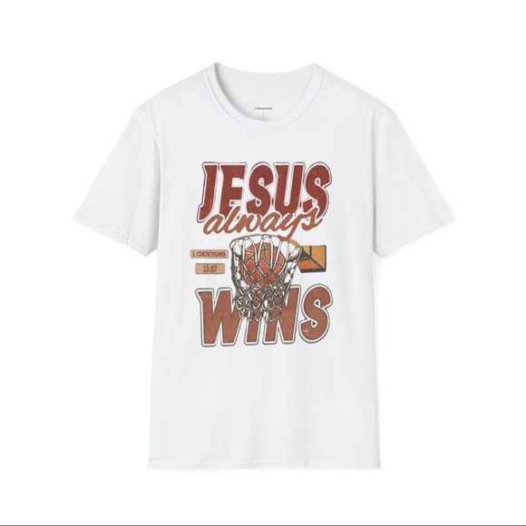 ON ETSY Christian Clothing | Forward Jesus Always Wins Corinthians 15:57 - Picture 1 of 5